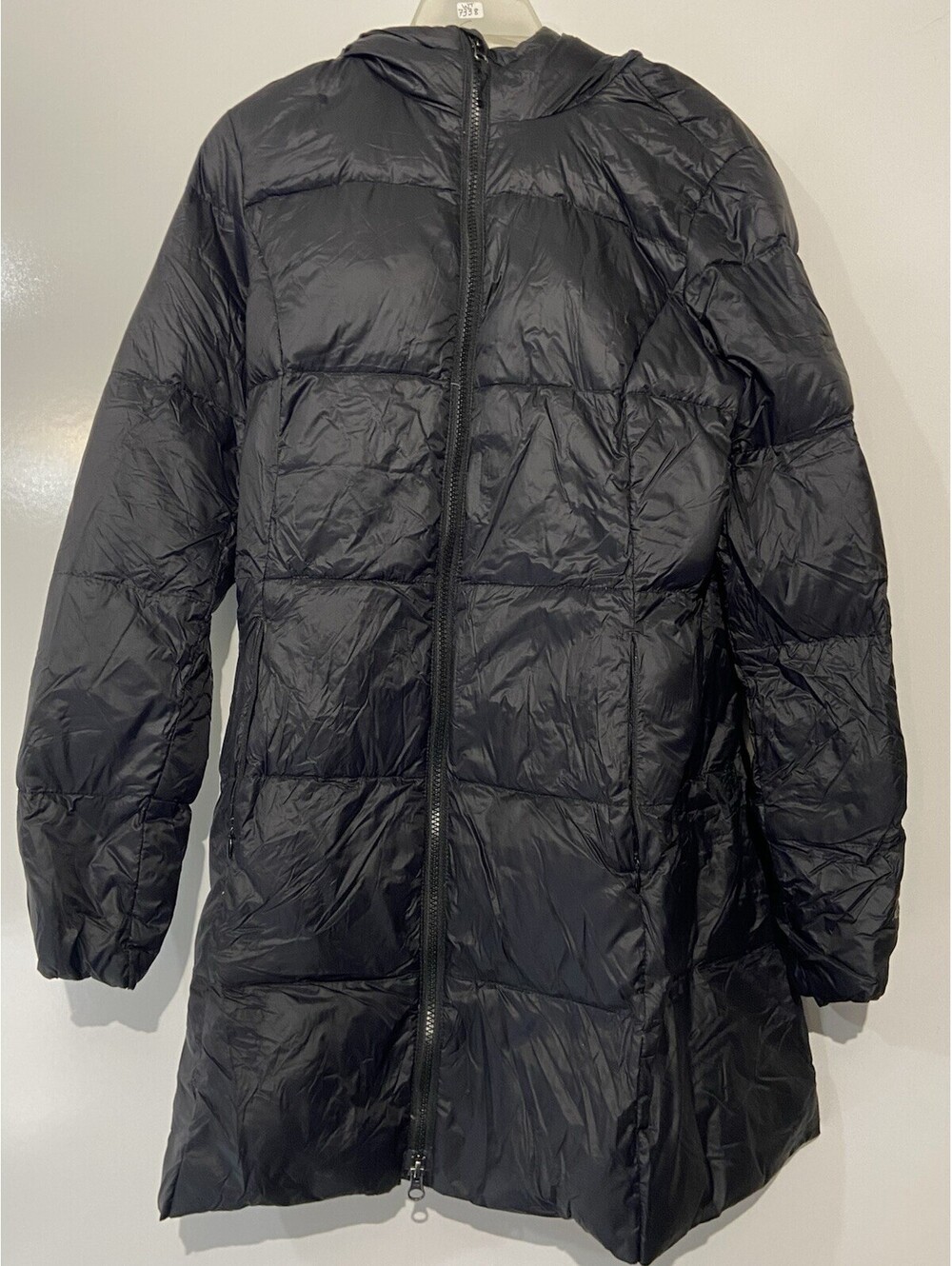 Womens EDDIE BAUER Black EB550 Luna Peak Down Parka Jacket Sz S